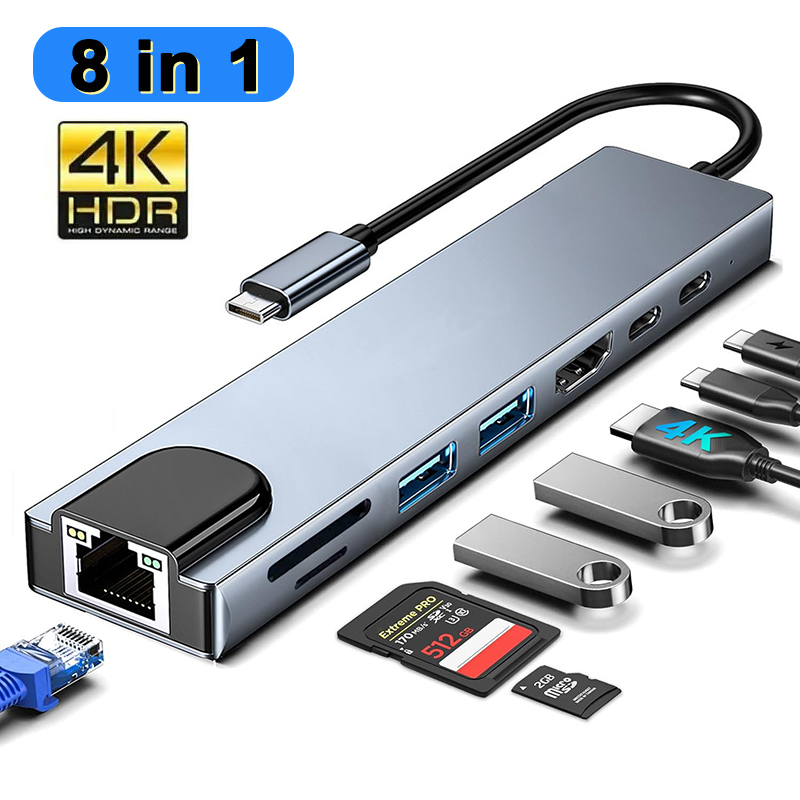 Home Office For Mac - 8 em 1 usb tipo c