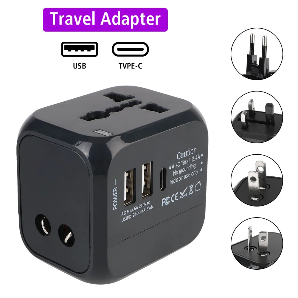 Home Office Uk - Adaptador de Carregador de Viagem Tudo-em-Um