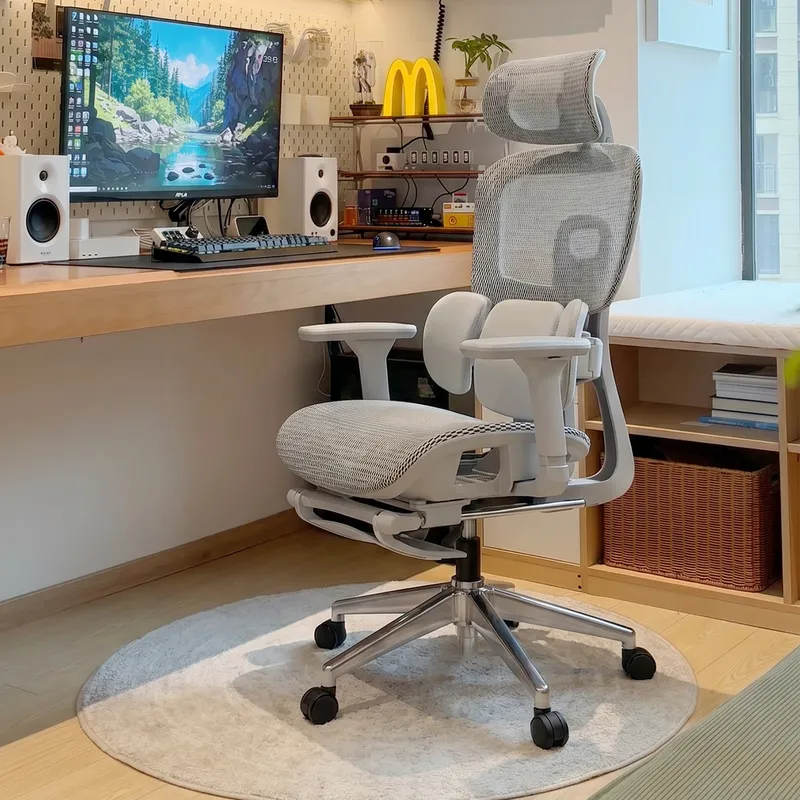 Home Office Desk - Cadeira de Escritório Ergonômica com Suporte