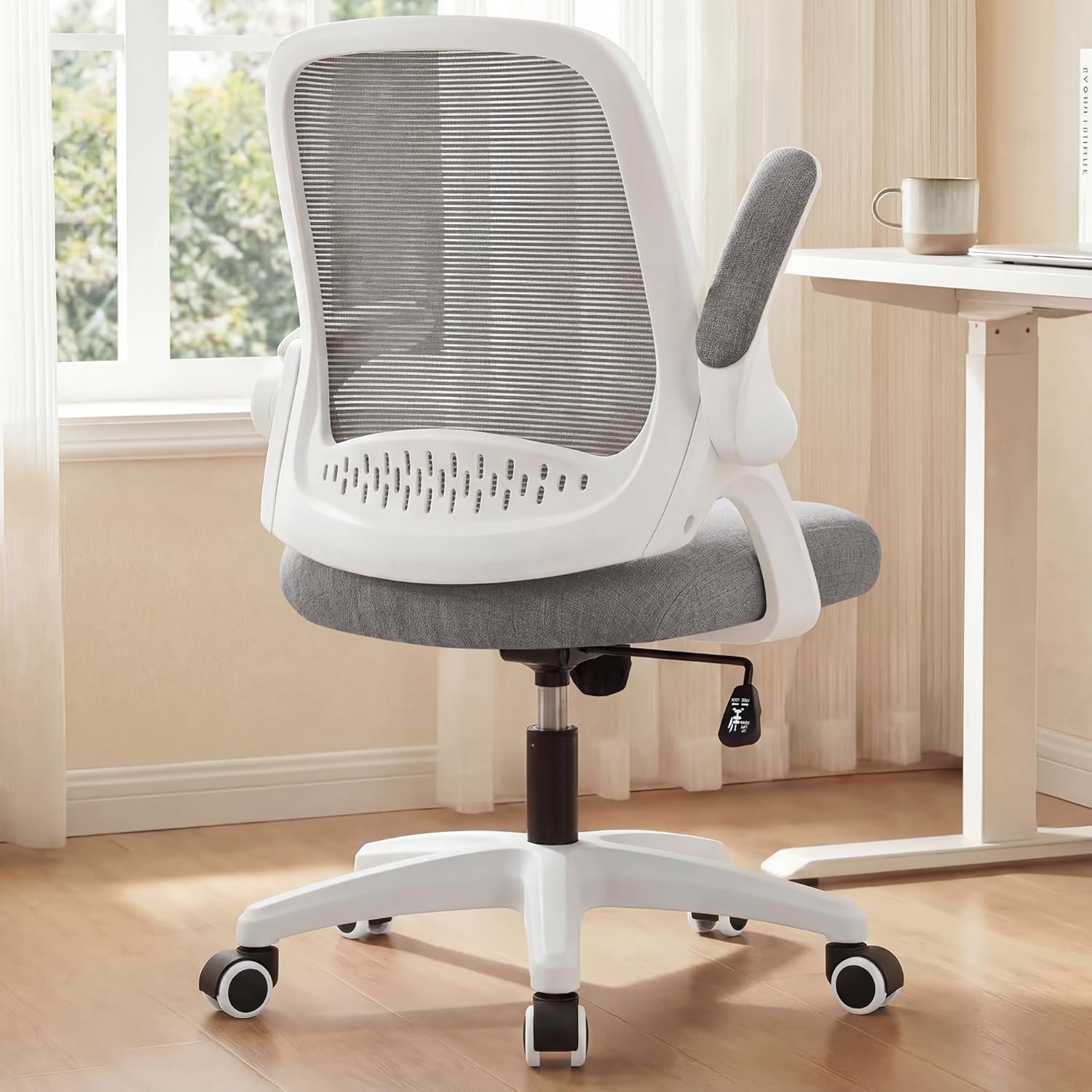 Home Office Desk - Cadeira de Escritório Ergonômica em Malha