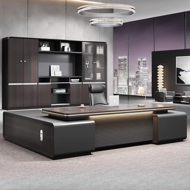 Home Office L Shaped Desk - Escrivaninha de Canto Moderna com Gavetas