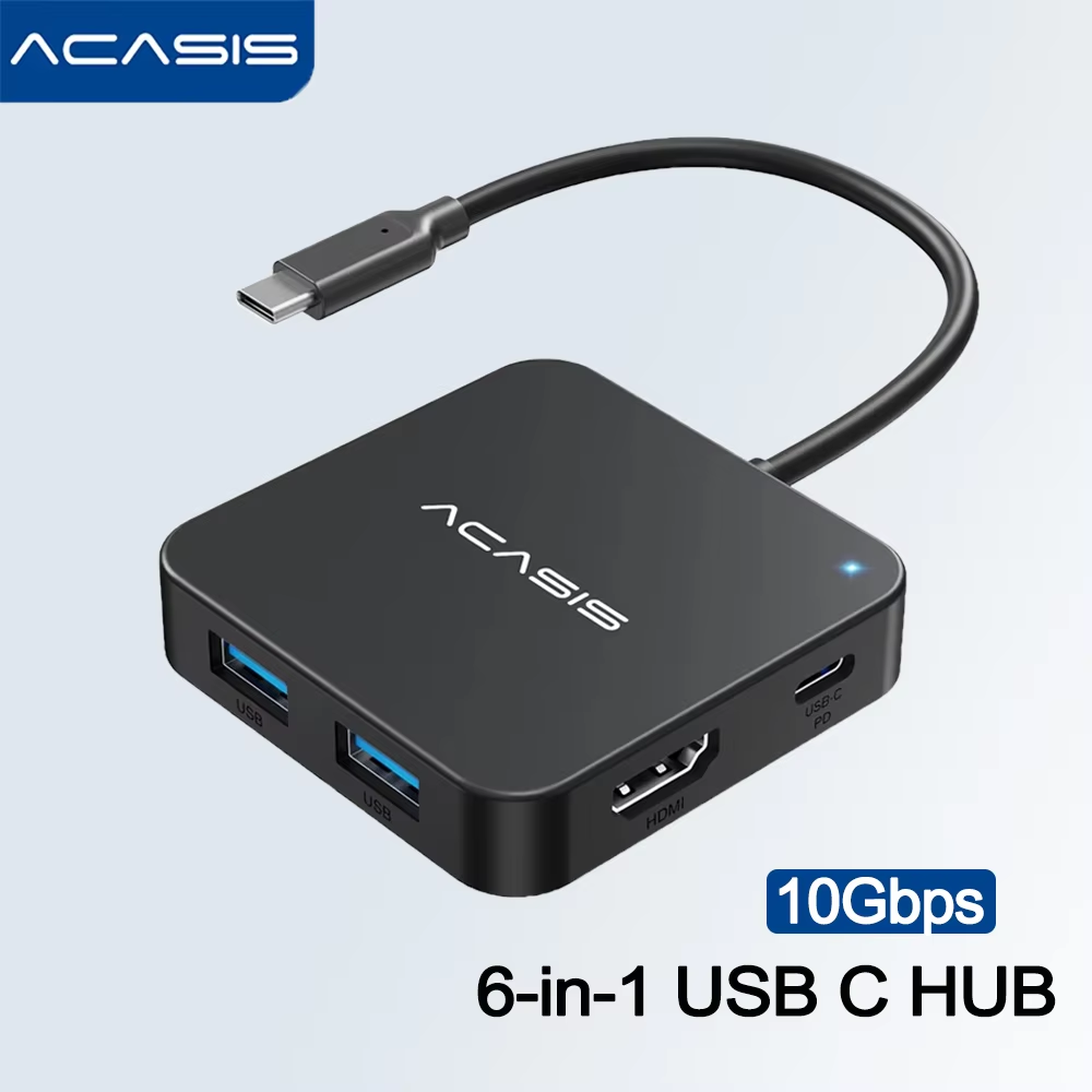 Home Office For Mac - ACASIS USB C Hub 6 em