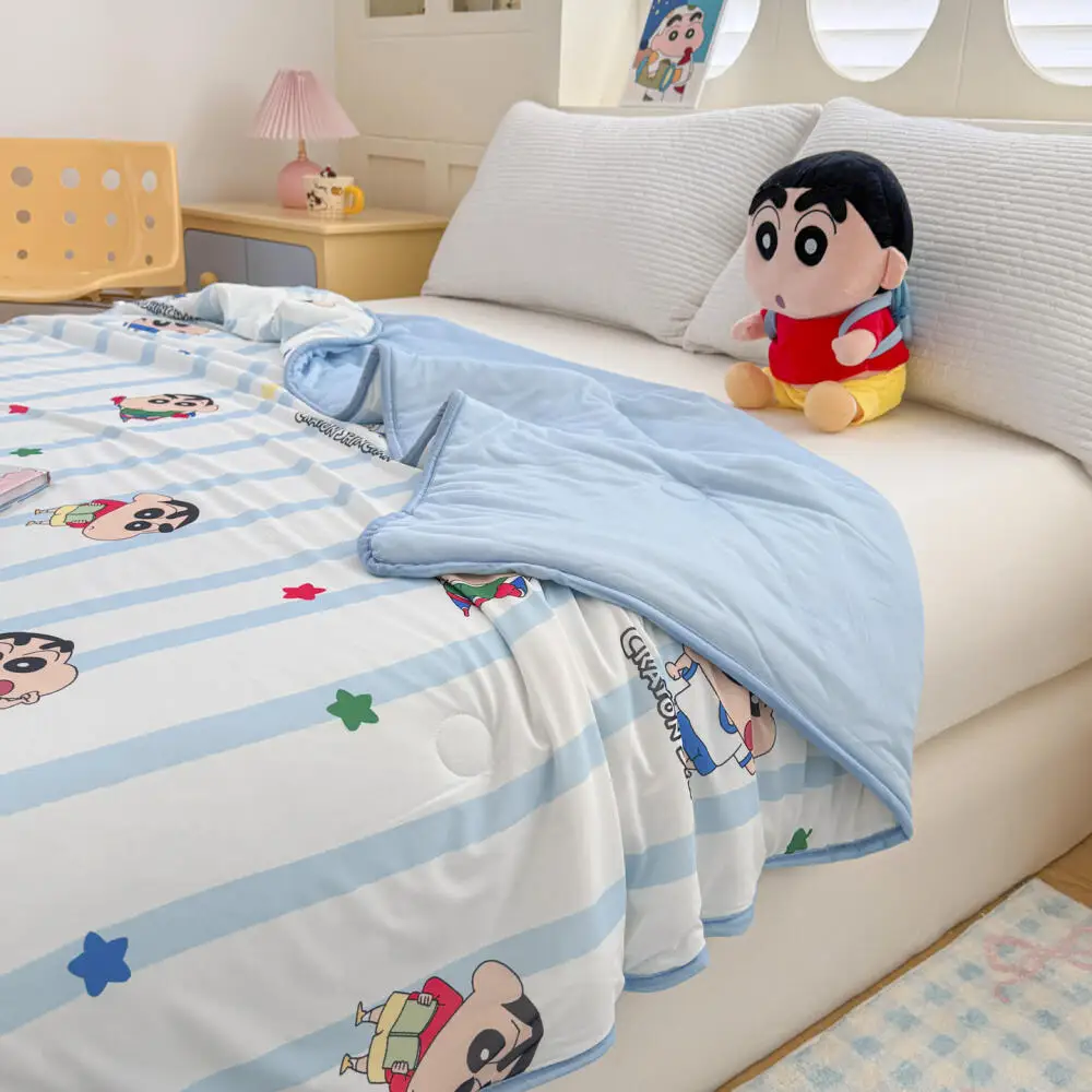 Home Office Gear - Cobertor de Verão Kawaii Crayon Shin-Chan,