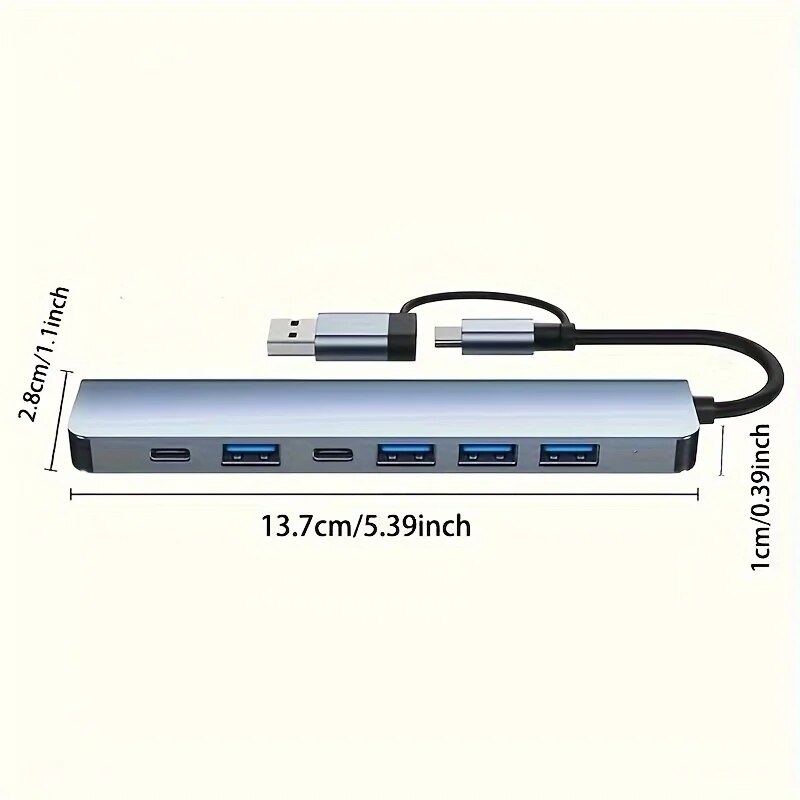 7 portas usb 3.0 tipo c hub 7  - Home Office For Mac avaliação e preço