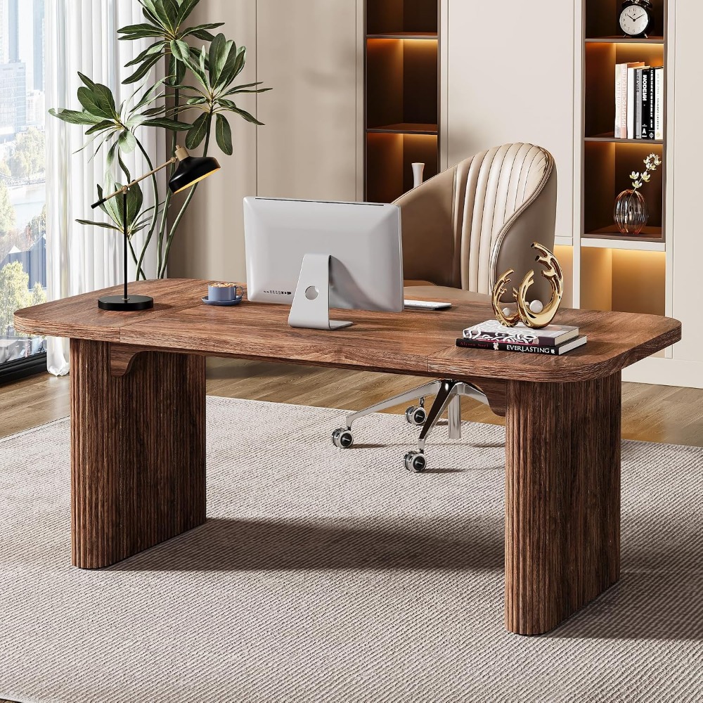 Mesa Executiva Moderna Tribesi - Home Office Trabalho avaliação e preço