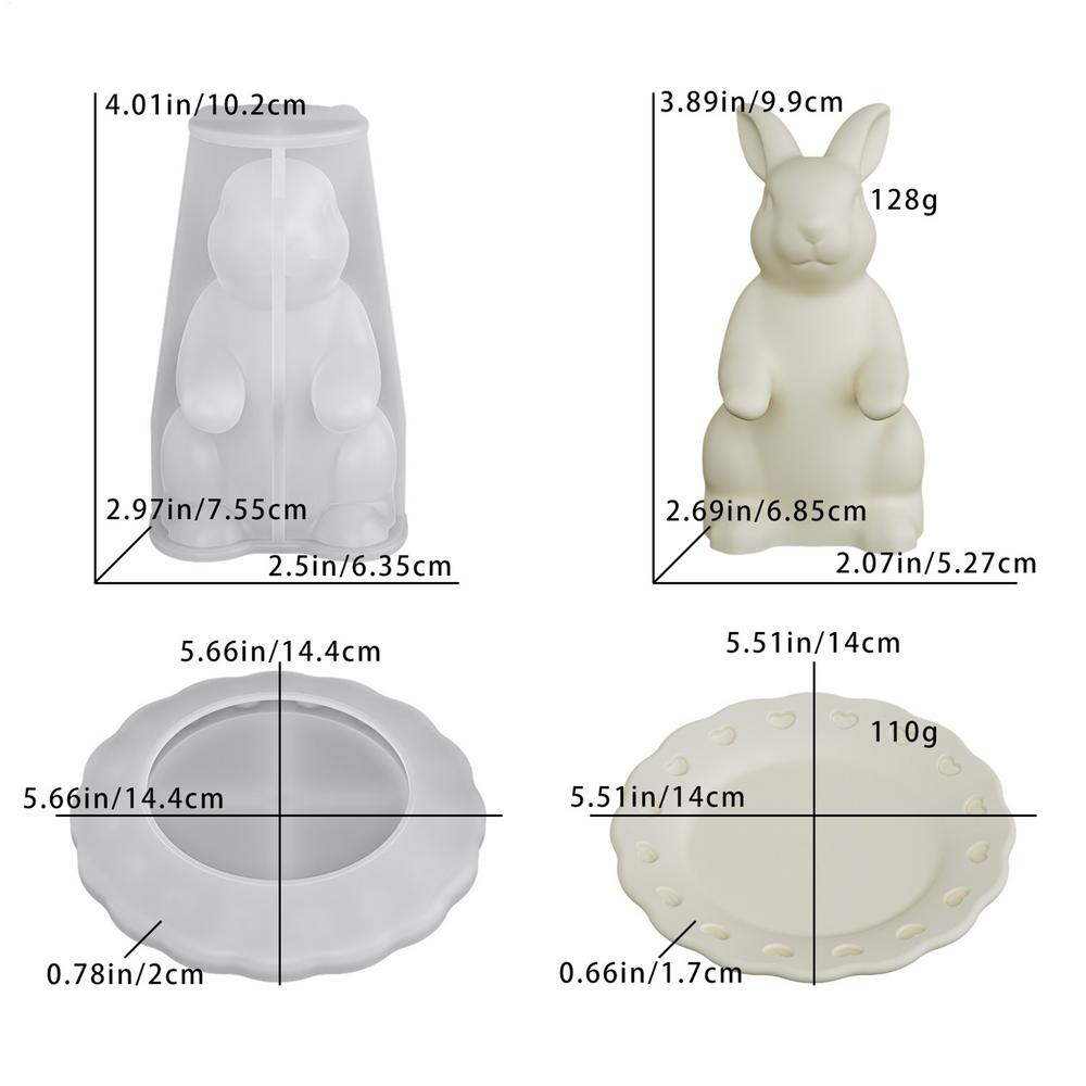 Molde de Silicone 3D de Coelho - Home Office Gear avaliação e preço