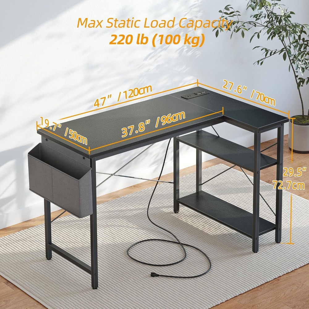 Mesa de Computador em L com To - Home Office L Shaped Desk avaliação e preço
