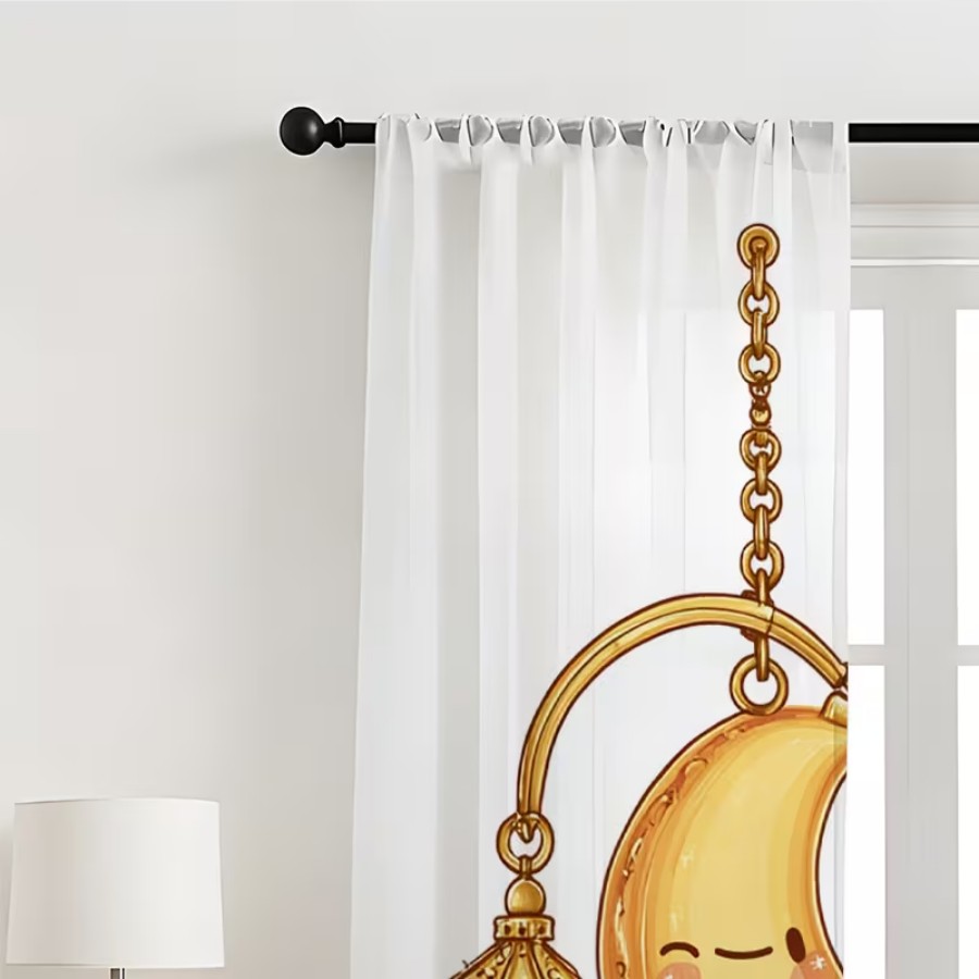 2PCS Cortinas Transparentes co - Home Office Lamp avaliação e preço