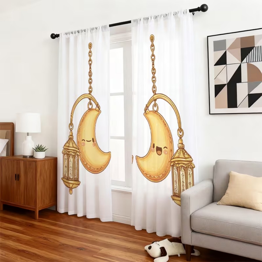 2PCS Cortinas Transparentes co - Home Office Lamp avaliação e preço