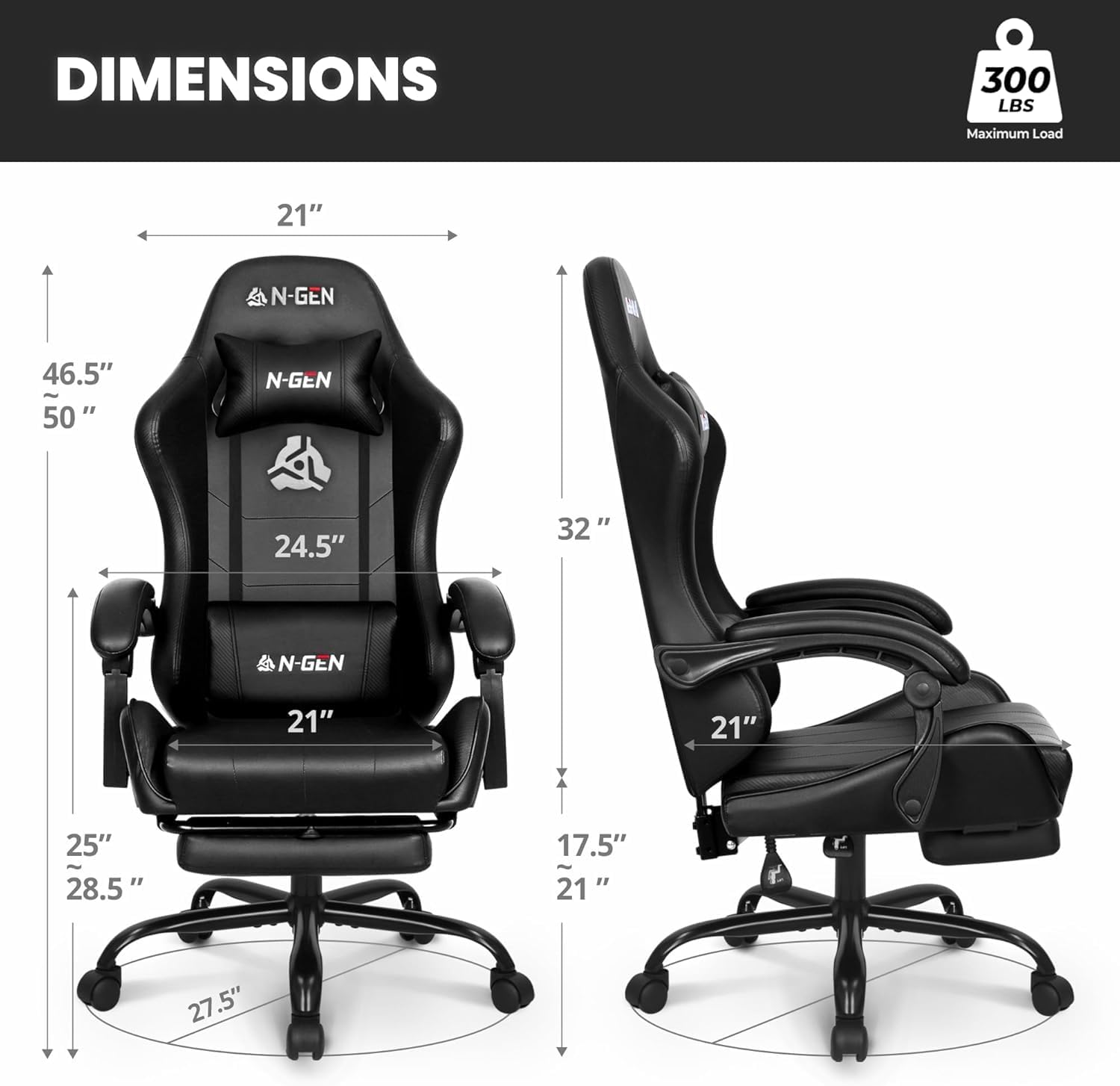 Cadeira Gamer com Apoio para o - Home Office Desk avaliação e preço