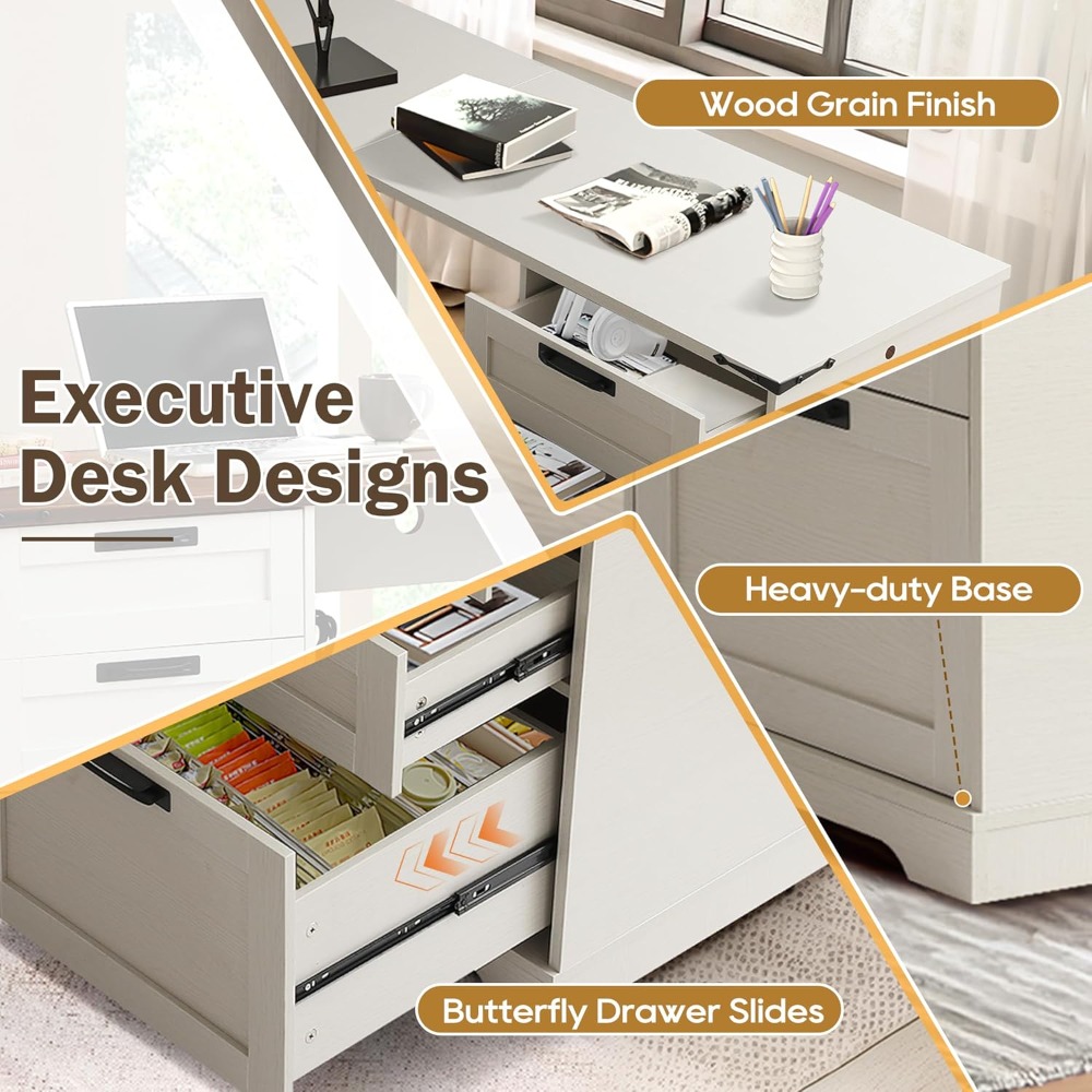 Mesa executiva em forma de L d - Home Office L Shaped Desk avaliação e preço