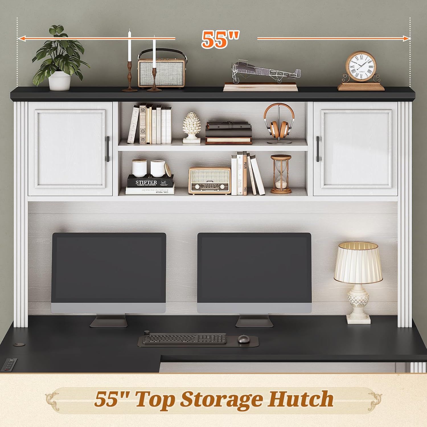 Escrivaninha em L com Armário  - Home Office L Shaped Desk avaliação e preço