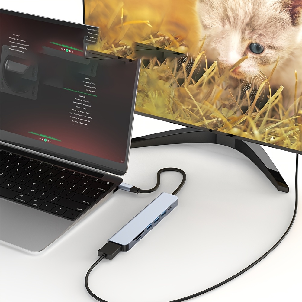 Hub USB C 7 em 1 com HDMI 4K,  - Home Office For Mac avaliação e preço