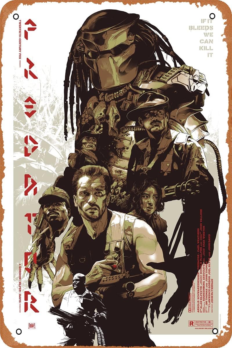 PREDATOR (1987) pôster do film - Home Office Logo avaliação e preço