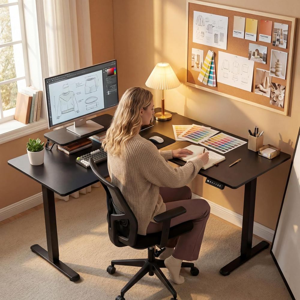 Mesa Elétrica em L com Altura  - Home Office Trabalho avaliação e preço