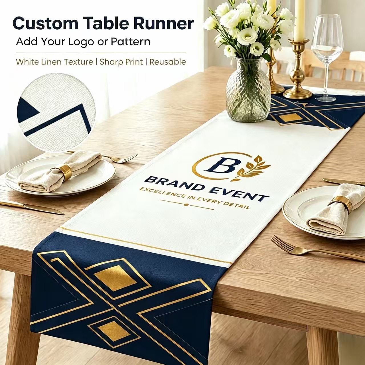 Caminho de Mesa Personalizado  - Home Office Logo avaliação e preço