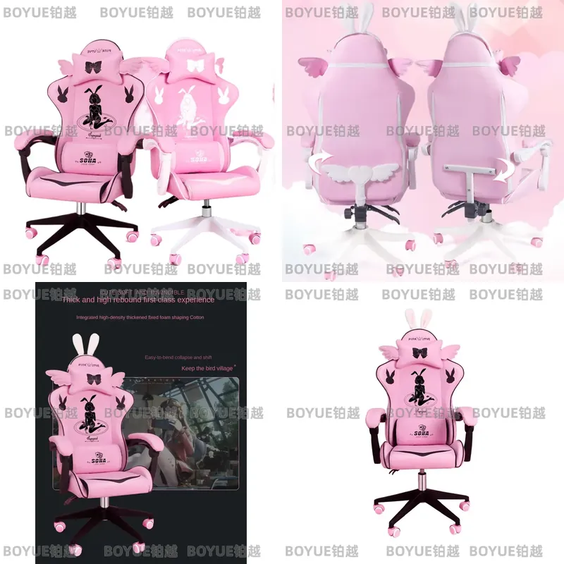 Cadeira Gamer Rosa Ergonômica  - Home Office Desk avaliação e preço