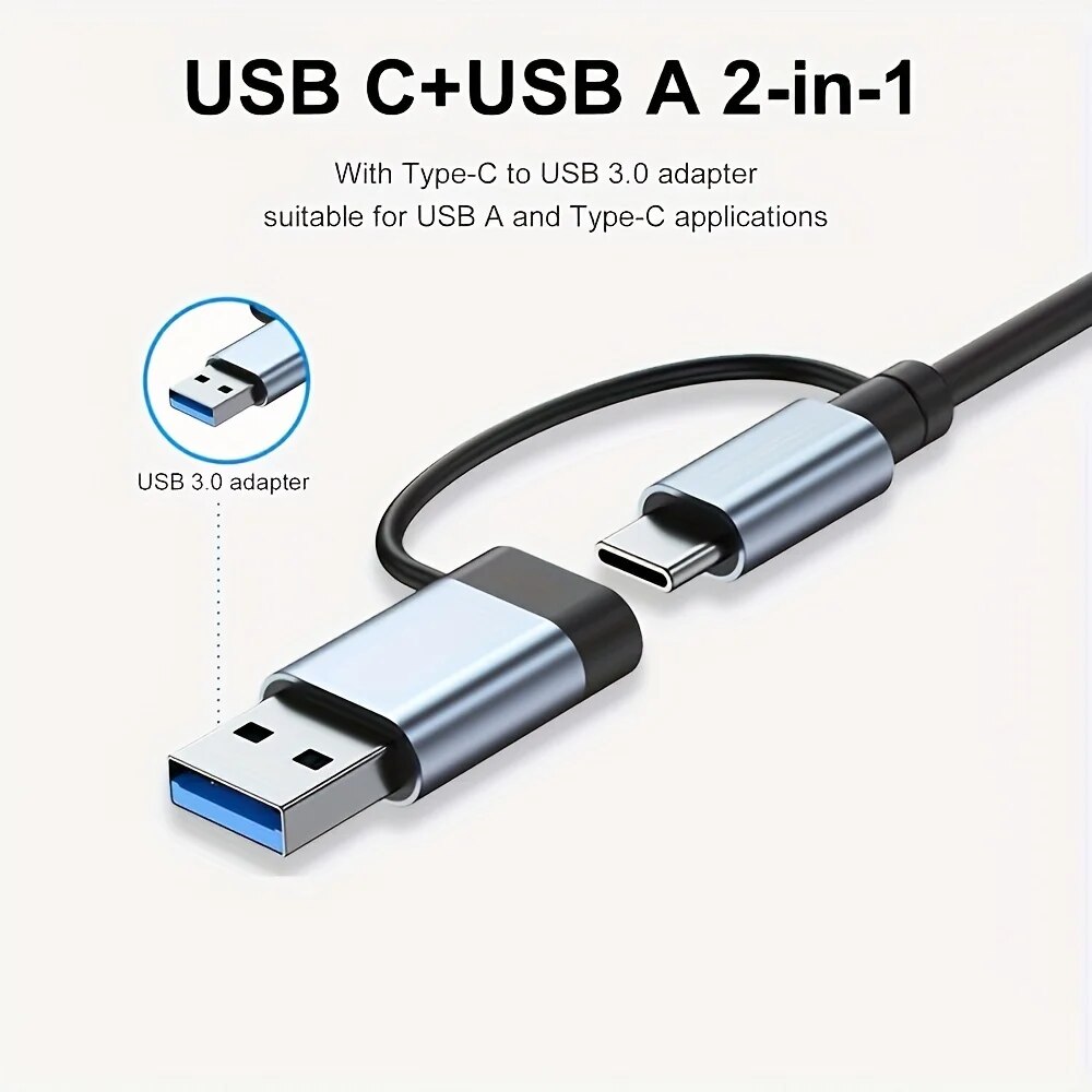 Hub USB3.0 2 em 1 com 7 Portas - Home Office For Mac avaliação e preço