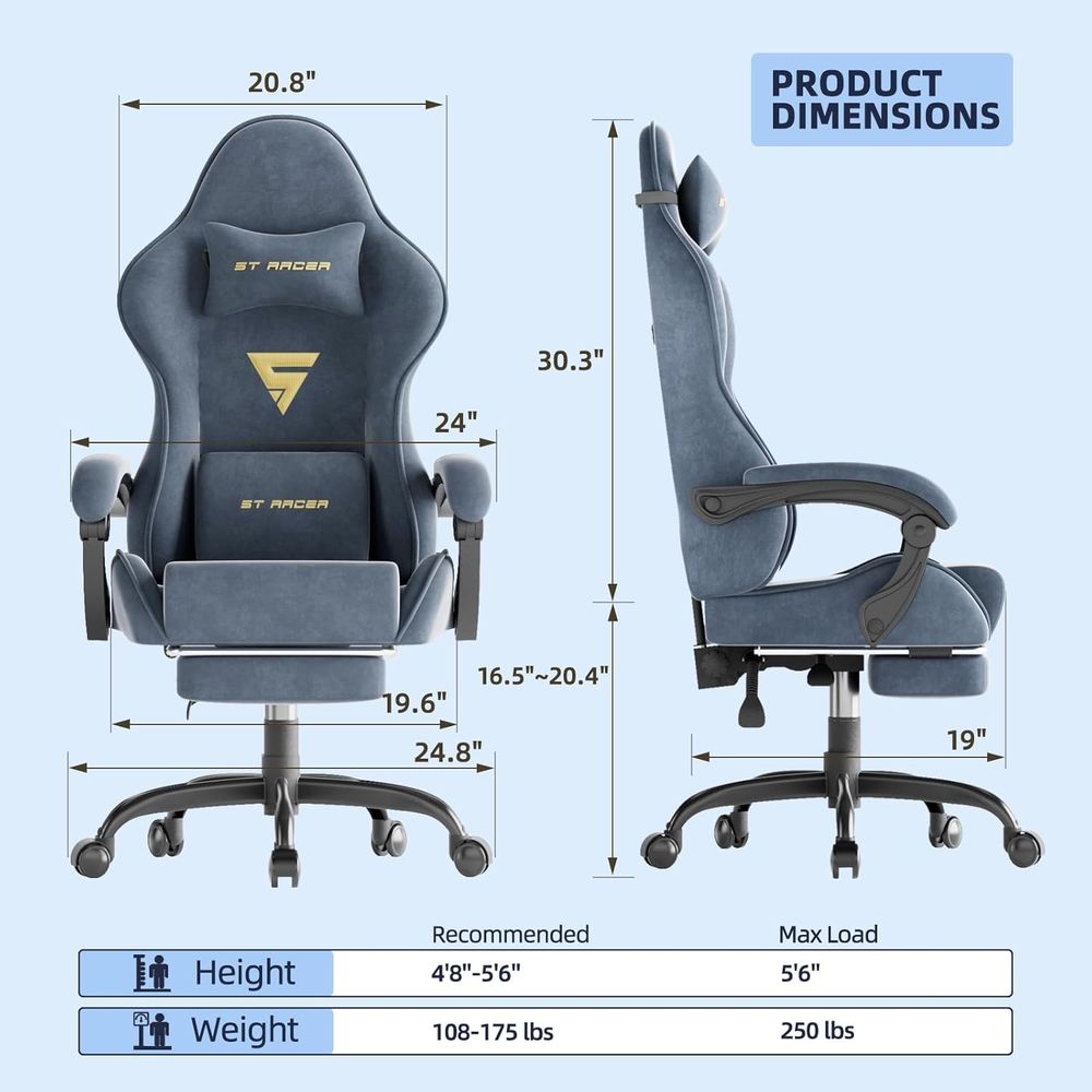 Cadeira Ergonômica para Jogos  - Home Office Chair avaliação e preço