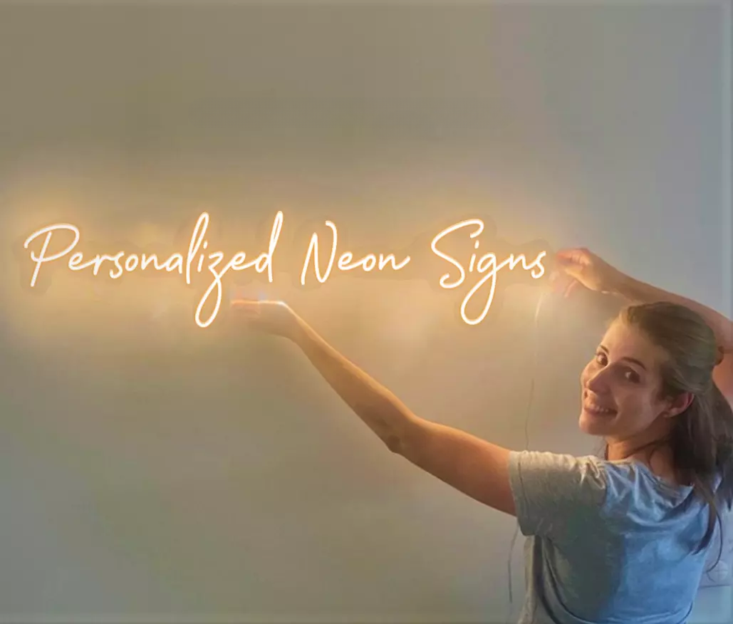 Sinal de luz LED personalizado - Home Office Logo avaliação e preço