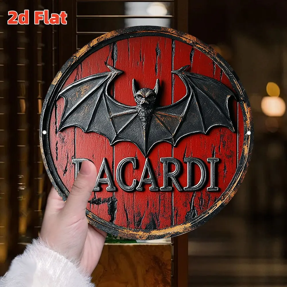 Placa de Metal Vintage Bacardi - Home Office Logo avaliação e preço